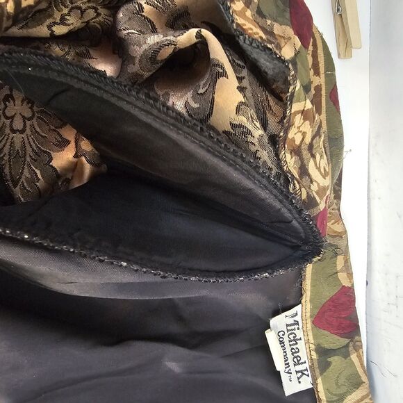 Vintage Rare Michael K Company Blazer Multi Pattern Design Sz Medium Floral S364 - Picture 8 of 9